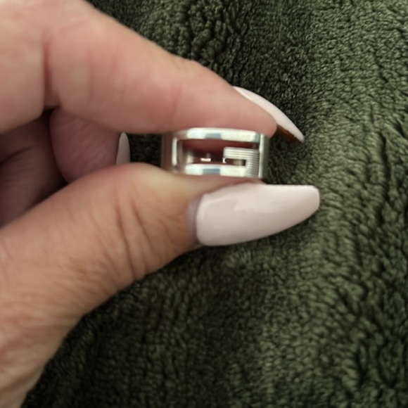 Gucci G Logo Sterling Silver Ring sz 7 🩶🩶🩶🩶 - Picture 5 of 6